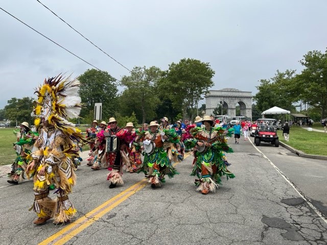 Blumenthal marched in the Bridgeport Barnum Parade.