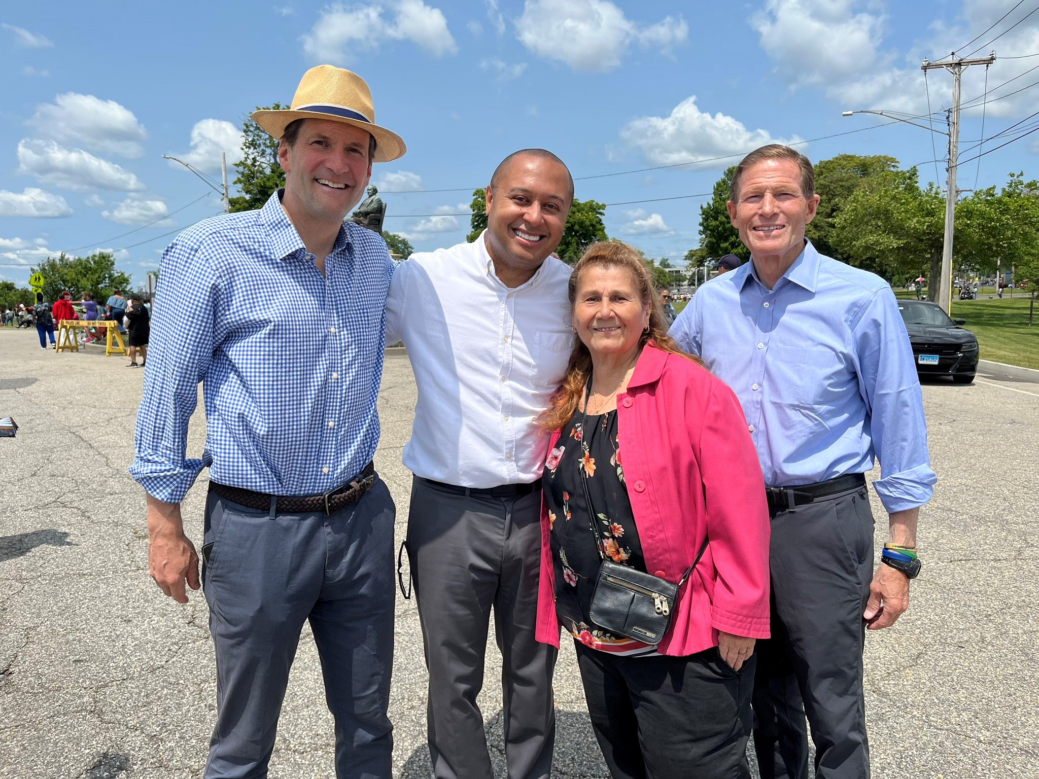 Blumenthal attended the Bridgeport Juneteenth Parade.