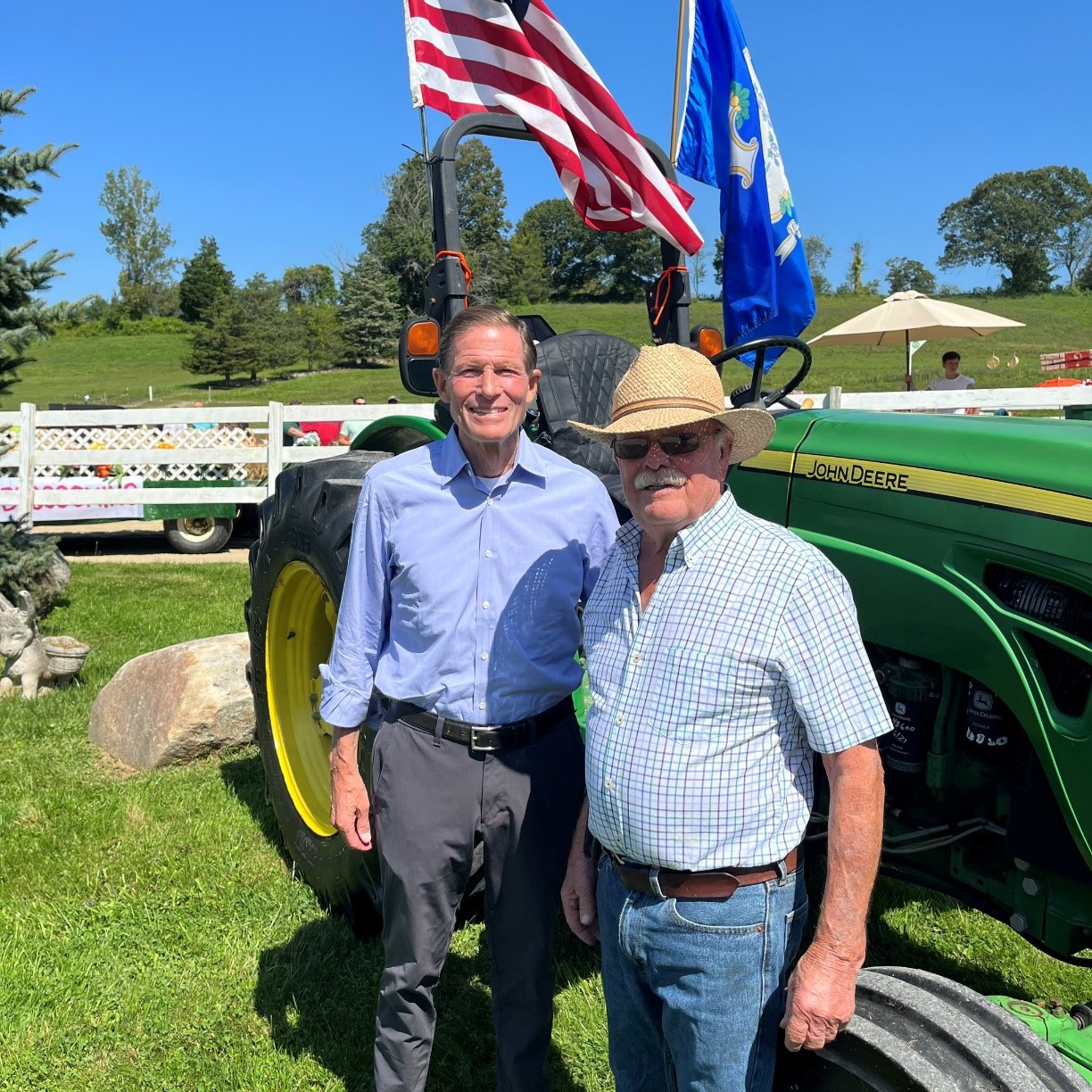 Blumenthal attended the Goshen Fair, Bridgewater Tractor Parade, Odyssey Festival, and Newtown Labor Day Parade.