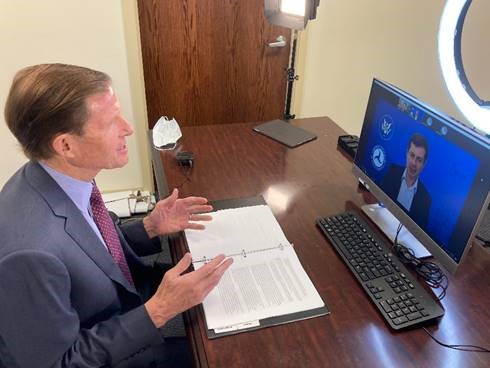 U.S. Senator Richard Blumenthal (D-CT) met virtually with President-elect Joe Biden’s nominee for Secretary of Transportation, Mayor Pete Buttigieg. 