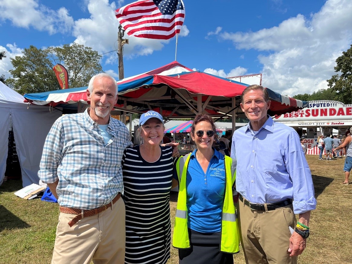 Blumenthal visited the Chester Fair.