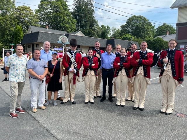 Blumenthal marched in the Deep River Parade.