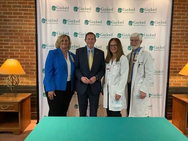 U.S. Senator Richard Blumenthal (D-CT) visited Gaylord Hospital in Wallingford to highlight federal funding that will be used for facility equipment and upgrades.