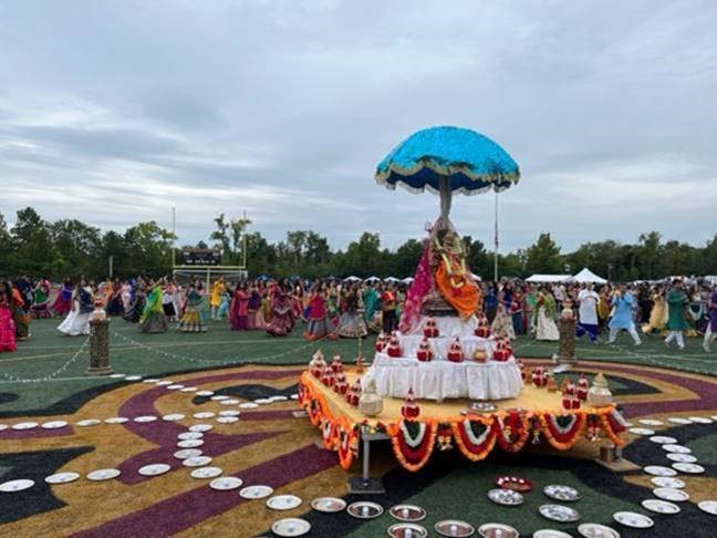 Blumenthal celebrated Navratri in New Britain. 