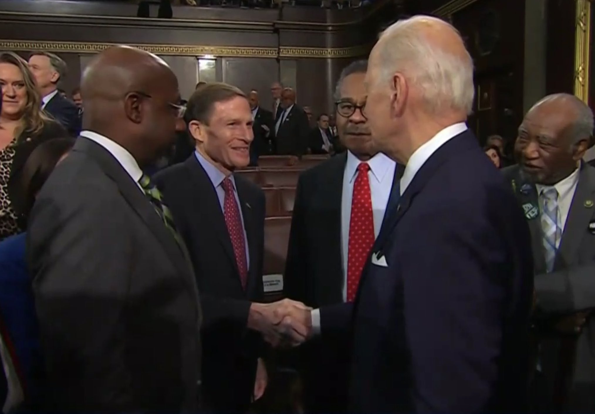 Blumenthal attended President Biden's State of the Union. 