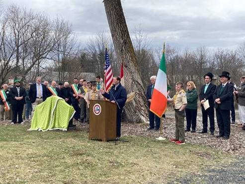 U.S. Senator Richard Blumenthal (D-CT) attends a St. Patrick's Day Parade. 