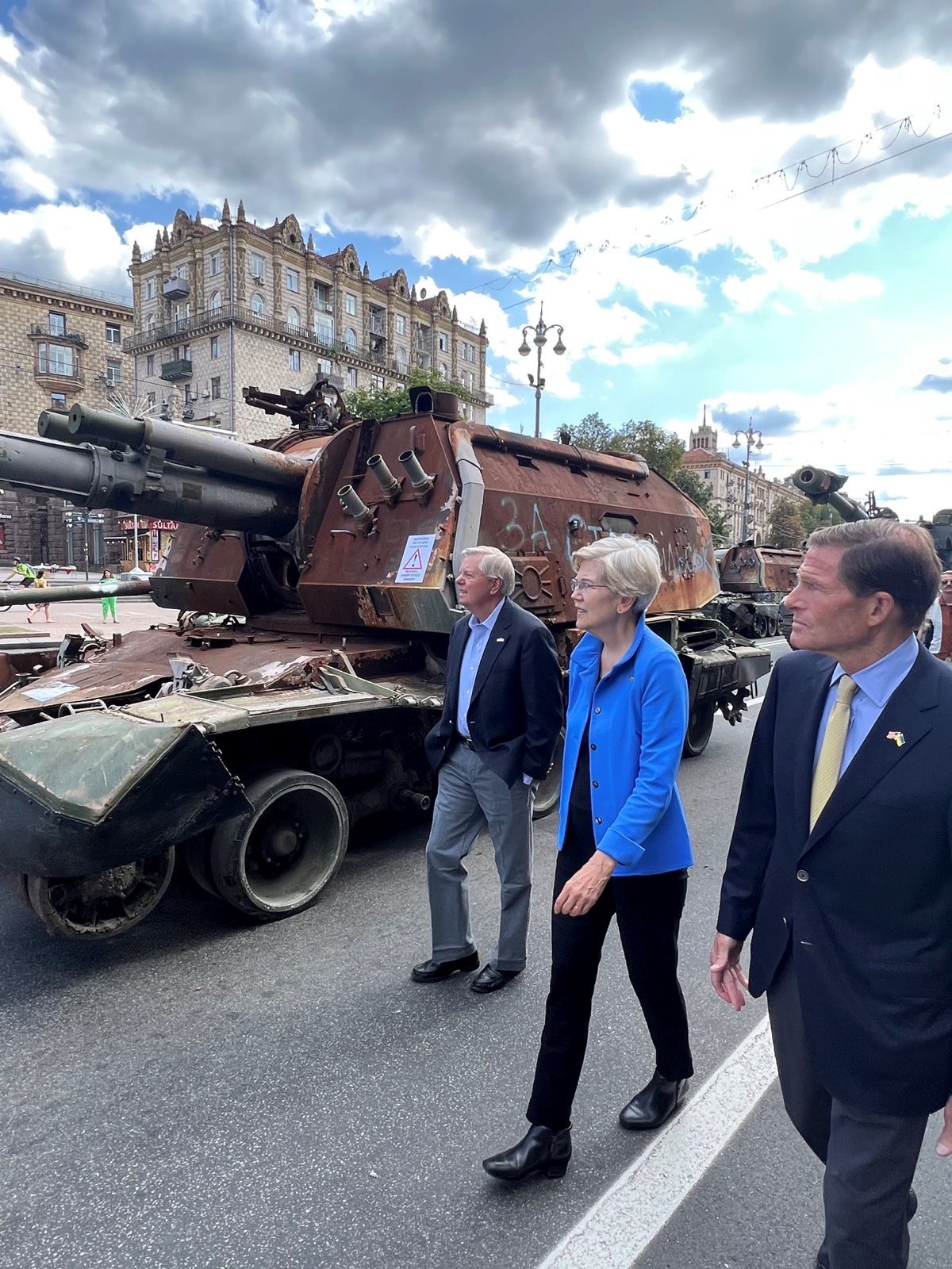 Senators Blumenthal, Graham, & Warren Visit Ukraine