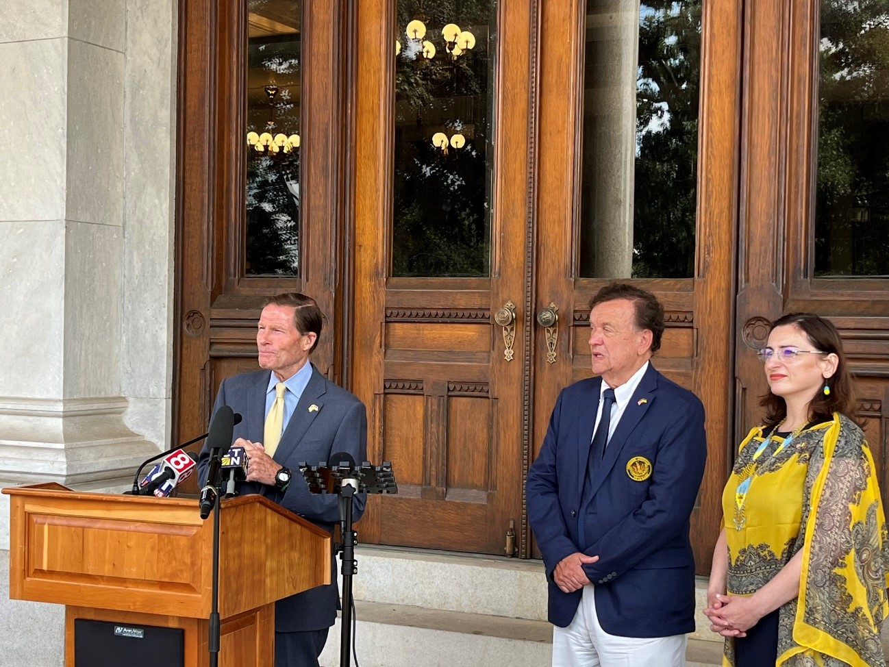 Following a meeting with President Volodymyr Zelenskyy in Kyiv last week, U.S. Senator Richard Blumenthal (D-CT) called for more weapons, military resources, and humanitarian aid to Ukraine.