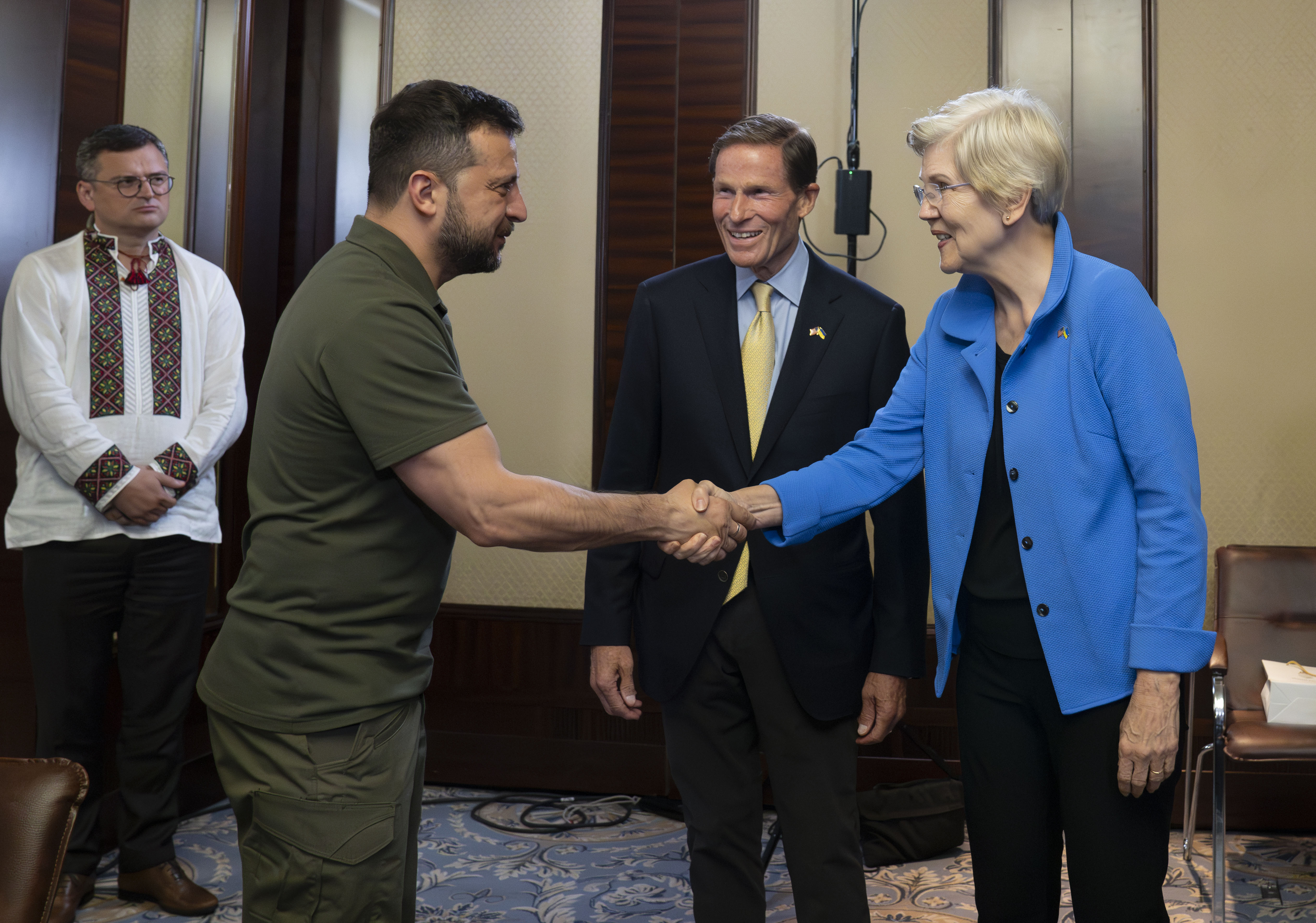 Blumenthal, Graham, & Warren Visit Ukraine.