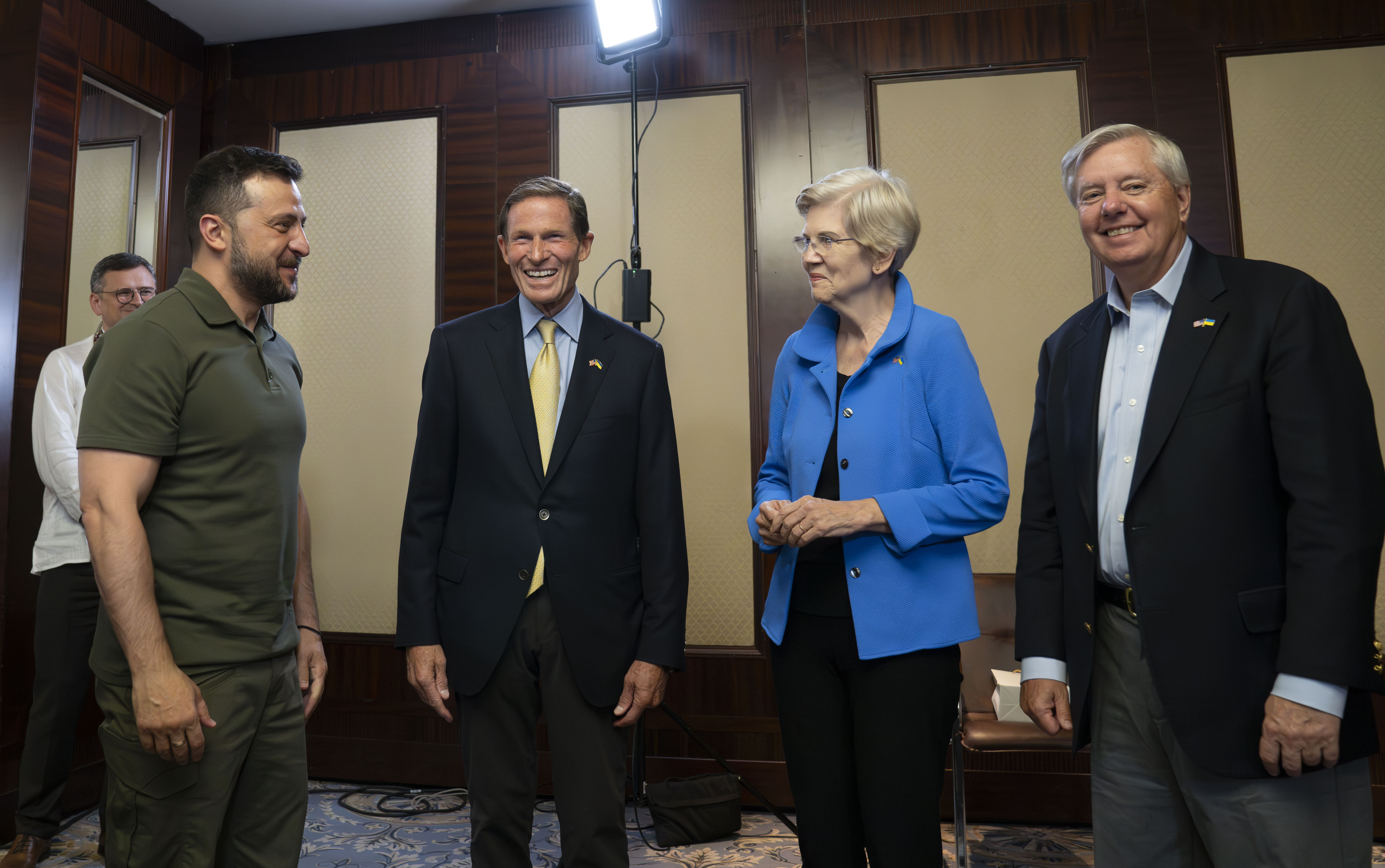 Blumenthal, Graham, & Warren Visit Ukraine.