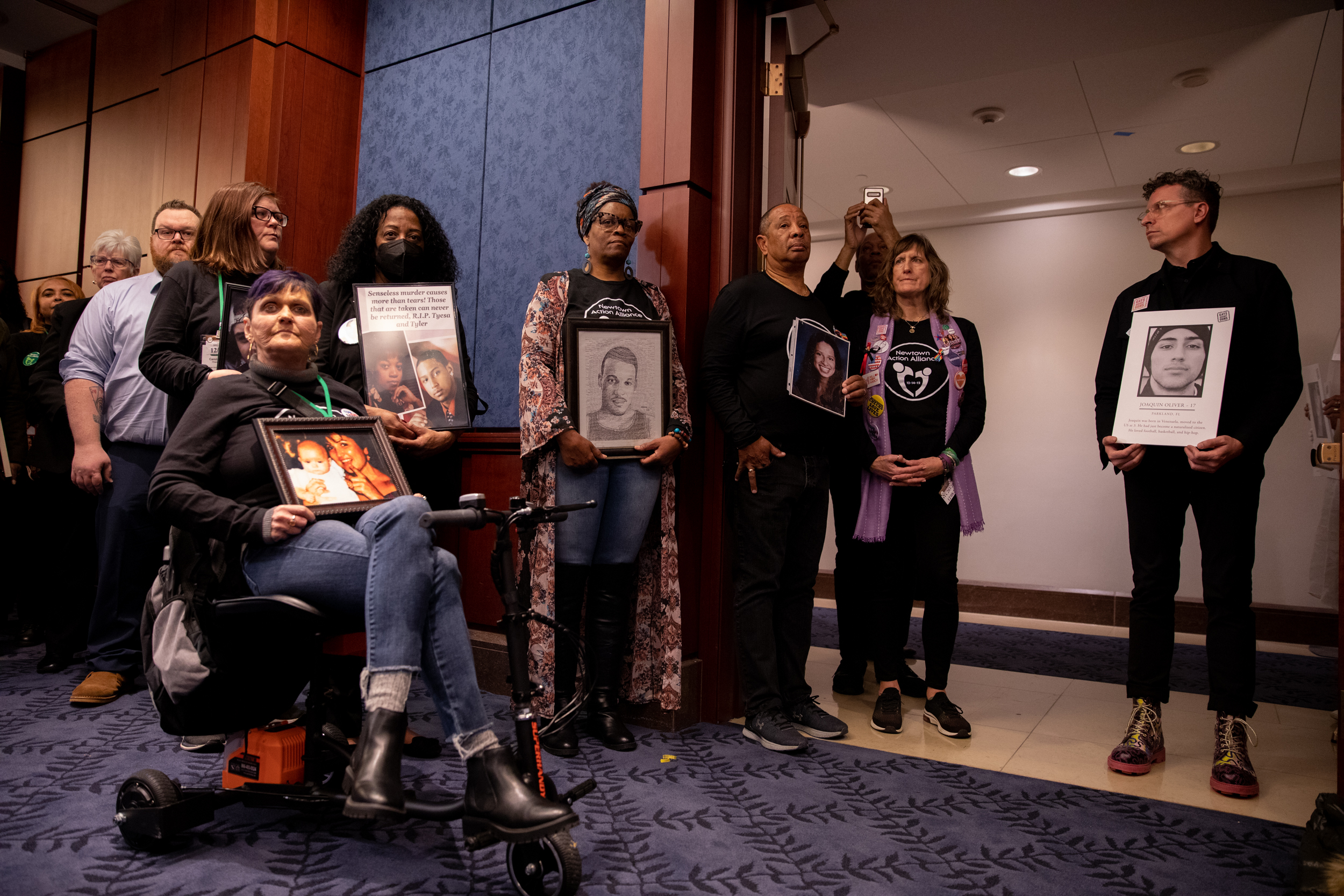 U.S. Senator Richard Blumenthal (D-CT) joined members of the Newtown Action Alliance, survivors, advocates, and families of gun violence victims at a press conference marking the tenth anniversary of the shooting at Sandy Hook Elementary School.